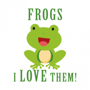 Frogs I Love Them Frog Tshirt