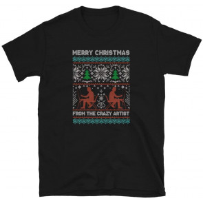 From The Crazy Artist Ugly Christmas  Gift T-Shirt