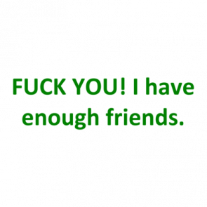 Fuck You I Have Enough Friends Shirt