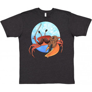 Fun Fiddler Crab With Violin And Mustache T-Shirt