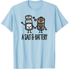 Funny A Salt And Battery / Assault And Battery Pun T T-Shirt