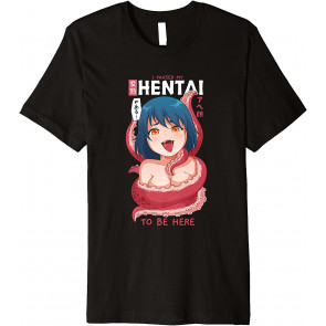 Funny Anime Girl I Paused My Anime To Be Here Tentacle T-Shirt