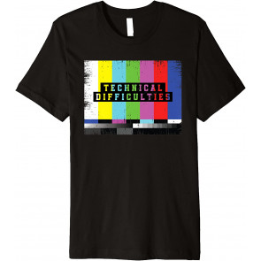 Funny Bars And Tones Design Watch TV Technician T-Shirt