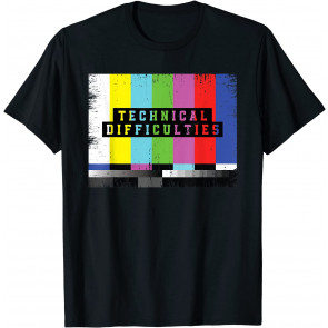 Funny Bars And Tones Design Watch TV Technician T-Shirt