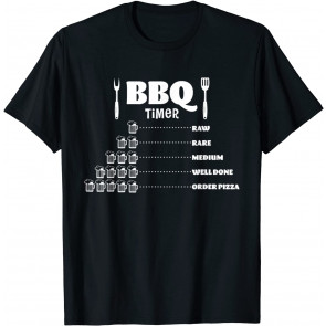 Funny BBQ Timer Barbecue Drinking Grilling T-Shirt