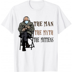 Funny Bernie Sanders Mittens Sitting Inauguration Meme T-Shirt