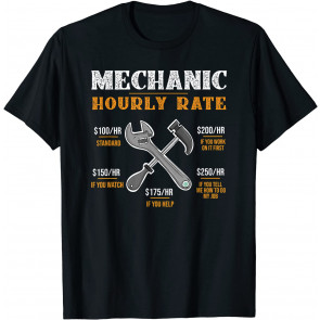 Funny Boat Mechanic Hourly Rate  T-Shirt