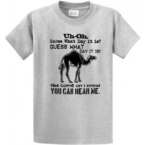 Funny Camel What Day Is It? Hump Day! Novelty Men's T-Shirt