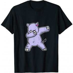 Funny Dabbing Rhino Dab Dance Cool Rhinoceros Lover Gift T-Shirt