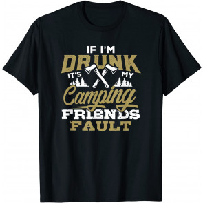 Funny Dad Jokes Camping Drinking  T-Shirt
