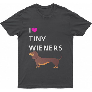 Funny Daschund I Love Tiny Wiener Lovely Dogs Dog T T-Shirt