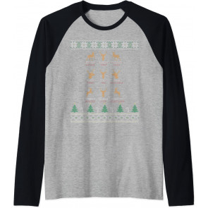 Funny Deer Design Christmas Bow T-Shirt