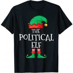Funny Elf Family Christmas Political Elf  Men Women T-Shirt