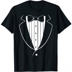 Funny Fake Tuxedo White T-Shirt