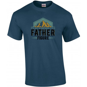 Funny Father's Day It's Not A Dad BOD It's A Father Figure Men's Mountain Scene T-Shirt