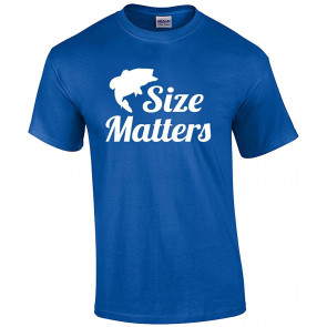 Funny Fishing Size Does Matter Graphic T-Shirt