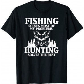 Funny Fishing Solves Most Of My Problems T-Shirt