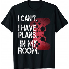 Funny Gamer Plans In My Room Video Games Boys T-Shirt