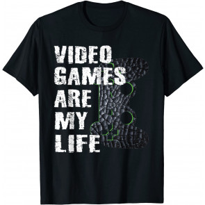 Funny Gamer Video Games Are My Life Boys Kids Girls T-Shirt