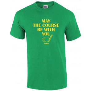 Funny Golf May The Course Be With You Graphic T-Shirt