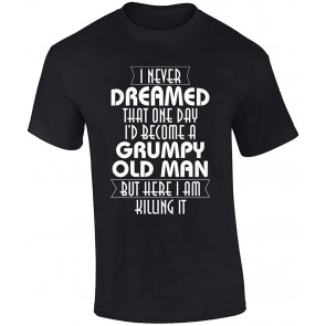 Funny Grumpy Old Man Graphic T-Shirt