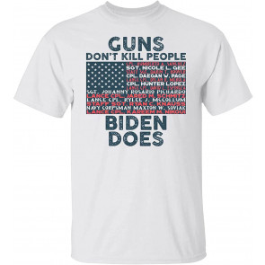 Funny Guns Don't Kill People Biden Does Anti Joe Biden T-Shirt