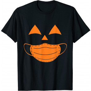 Funny Halloween Pumpkin Wearing A Mask 2020 Jackolantern T-Shirt