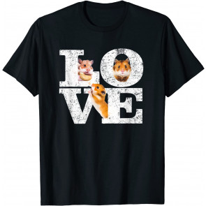 Funny I Love Hamsters Gift Cute Hamster Pet Lover Hamster T-Shirt