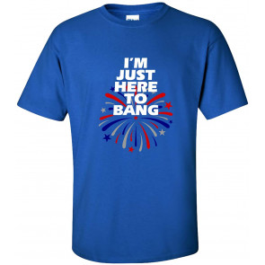 Funny I'm Just Here To Bang Fourth Of July T-Shirt