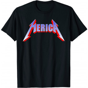 Funny July 4th Patriotic USA America Merica Rocks T-Shirt