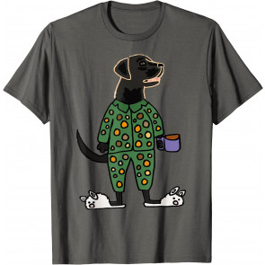 Funny Labrador In Polka Dot Pajamas T-Shirt