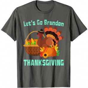 Funny Let's Go-Brandon Meme Thanksgiving Turkey Distressed T-Shirt