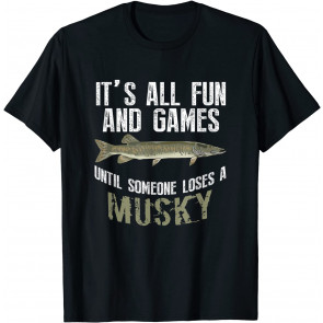 Funny Musky Fishing Muskellunge Freshwater Fish Angler Gift T-Shirt