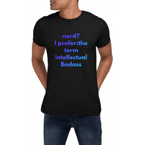 Funny Nerd, Black T-Shirt