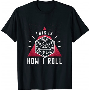 Funny Nerds Role Playing Game RPG D20 Dice T-Shirt