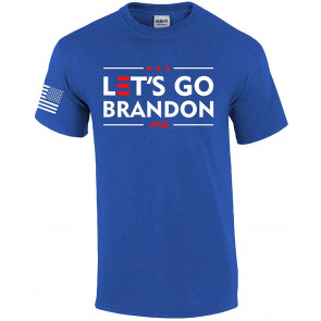 Funny Patriotic Let's Go LGBFJB American Flag T-Shirt