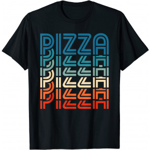 Funny Pizza Retro Vintage Carb Pizza Lover Foodie T-Shirt