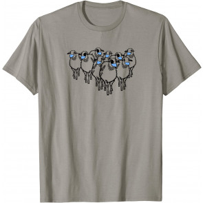 Funny Political Statement Sheep Wearing Mask Anti Maskers T-Shirt