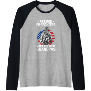 Funny Retired Firefighters Make The Best Grandpas Patriotic T-Shirt