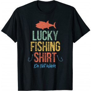 Funny Retro Vintage Lucky Fishing  T-Shirt