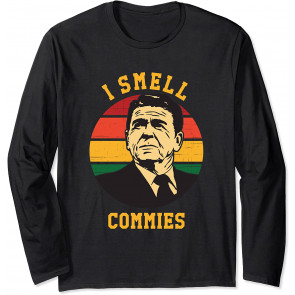 Funny Ronald Reagan I Smell Commies Political Humor T-Shirt