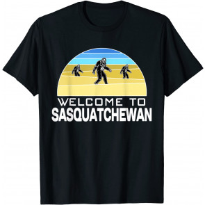 Funny Sasquatch Saskatchewan Big Foot Pun Canada T-Shirt