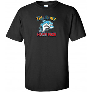 Funny Shark This Is My Happy Face T-Shirt