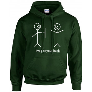 Funny Stick Figures I Got Your Back Humorous Phrases Pun T-Shirt