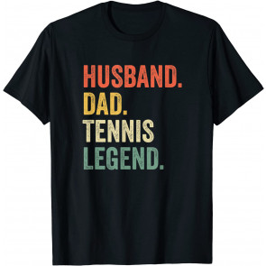 Funny Tennis Player Husband Dad Tennis Legend Vintage T-Shirt
