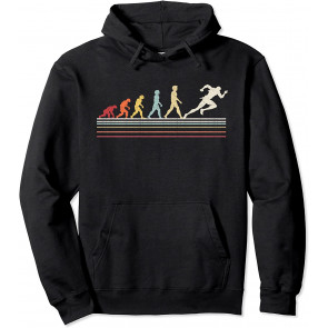 Funny Track And Field Evolution Of Man Sport Retro Vintage T-Shirt