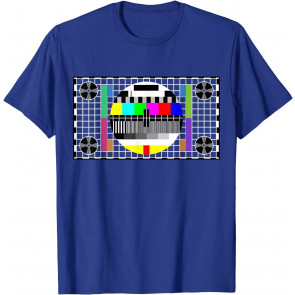 Funny TV Test Pattern In Color Sheldon Nerdy Geek Gift T-Shirt