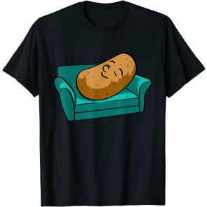 Funny Vegetable In Sofa Couch Potato T-Shirt