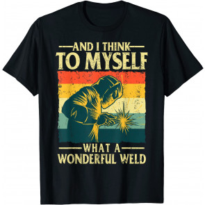 Funny Vintage Welding Design For Men Dad Blacksmith Worker T-Shirt