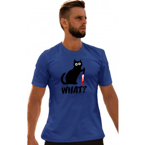 Funny What? Murderous Black Cat With Knife T-Shirt